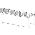 Infinity Drain D 3848 48" D 38 Grate 1 9/16" High