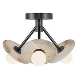 Alora SF346313UBAR DAHLIA 13" SF URBAN BRONZE ALABASTER 11W LED 90 3000K DC LED