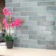 Renzo denim 3x12 glossy ceramic blue wall tile NRENDEN3X12 product shot multiple tiles angle view #Size_3"x12"