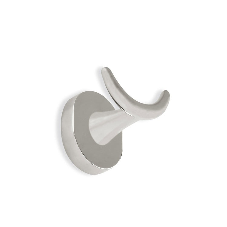 Double Robe Hook, Satin Nickel