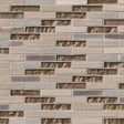 Diamante brick 12X12 glass stone mesh mounted mosaic wall tile SMOT-SGLSMT-DIA8MM product shot multiple tiles angle view