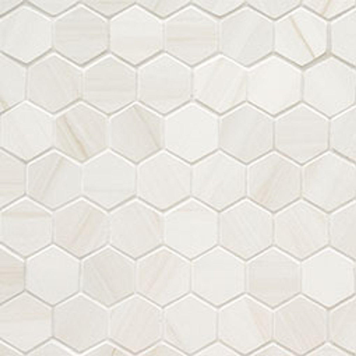 Eden dolomite 12x12 2hexagon porcelain matte meshmounted mosaic tile NEDEDOL2X2HEX product shot wall view 2