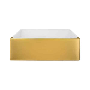 30" Gold Native Trails Precious Metals Dreamer Farmhouse Single Basin Fireclay Kitchen Sink Native Trails Dreamer Farmhouse Kitchen Sink PMK3018 (Showroom Display for Sale)