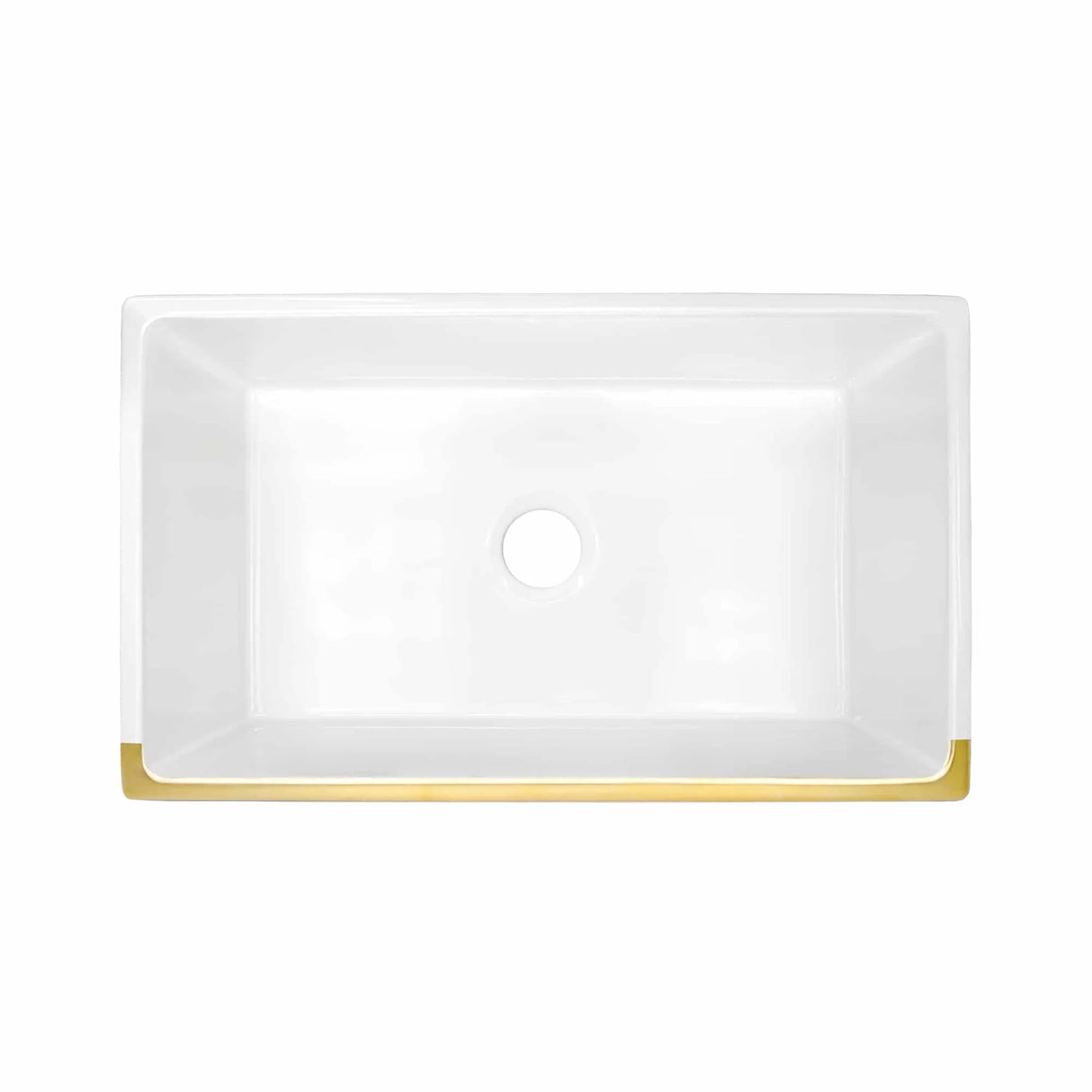 30" Gold Native Trails Precious Metals Dreamer Farmhouse Single Basin Fireclay Kitchen Sink Native Trails Dreamer Farmhouse Kitchen Sink PMK3018 (Showroom Display for Sale)