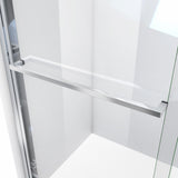 DreamLine Duet Plus 44-48 in. W x 72 in. H Semi-Frameless Bypass Sliding Shower Door in Chrome