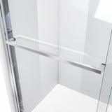 DreamLine Duet Plus 56-60 in. W x 72 in. H Semi-Frameless Bypass Sliding Shower Door in Chrome