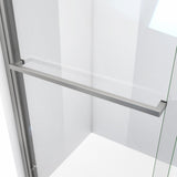 DreamLine Duet Plus 56-60 in. W x 72 in. H Semi-Frameless Bypass Sliding Shower Door in Brushed Nickel