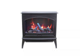 Amantii E70-NA Lynwood Series - 70 cm Freestand Electric Stove Featuring a Cast Iron Frame and a 10 Piece Birch Log Set