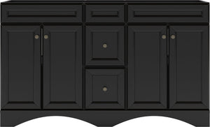 Virtu USA Talisa 60" Double Cabinet in White - Luxe Bathroom Vanities