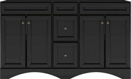 Virtu USA Talisa 60" Double Cabinet in White - Luxe Bathroom Vanities