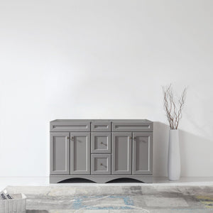 Virtu USA Talisa 60" Double Cabinet in White