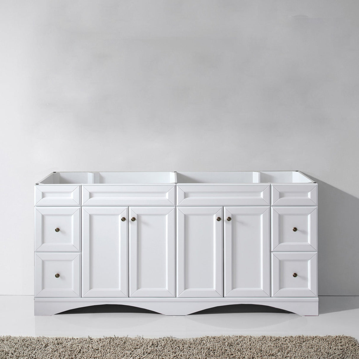 Virtu USA Talisa 72" Double Cabinet in White