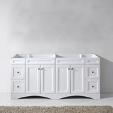 Virtu USA Talisa 72" Double Cabinet in White
