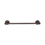 Top Knobs ED10E Edwardian Bath 30" Single Towel Bar  - Ribbon Backplate - Oil Rubbed Bronze