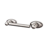 Top Knobs ED3C Edwardian Bath Tissue Holder   - Oval Backplate - Antique Pewter