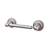 Top Knobs ED3F Edwardian Bath Tissue Holder   - Rope Backplate - Antique Pewter
