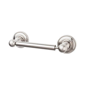 Top Knobs ED3A Edwardian Bath Tissue Holder  - Beaded Backplate - Brushed Satin Nickel