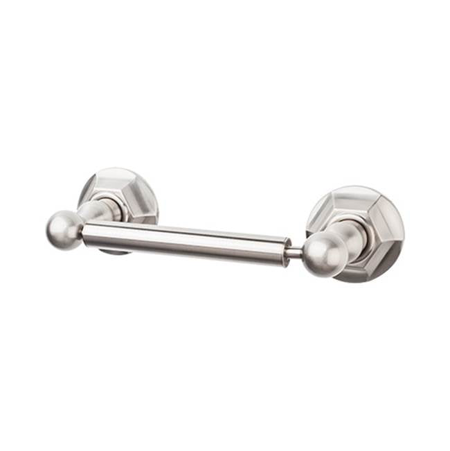 Top Knobs ED3B Edwardian Bath Tissue Holder   - Hex Backplate - Brushed Satin Nickel