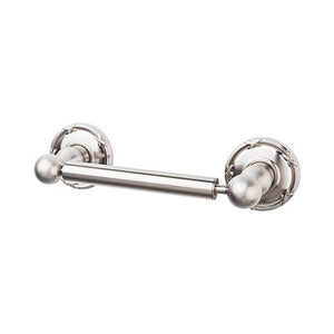 Top Knobs ED3E Edwardian Bath Tissue Holder   - Ribbon Backplate - Brushed Satin Nickel