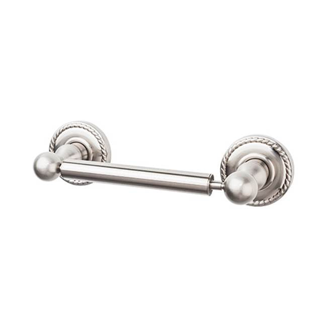 Top Knobs ED3F Edwardian Bath Tissue Holder   - Rope Backplate - Brushed Satin Nickel