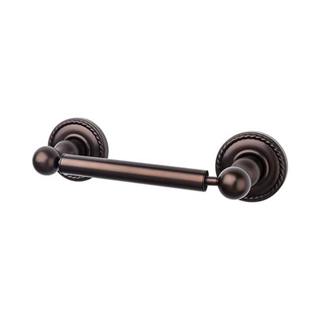 Top Knobs ED3F Edwardian Bath Tissue Holder   - Rope Backplate - Oil Rubbed Bronze