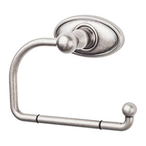 Top Knobs ED4C Edwardian Bath Tissue Hook  - Oval Backplate - Antique Pewter