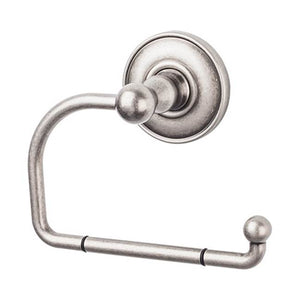 Top Knobs ED4D Edwardian Bath Tissue Hook  - Plain Backplate - Antique Pewter