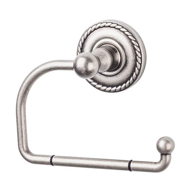 Top Knobs ED4F Edwardian Bath Tissue Hook  - Rope Backplate