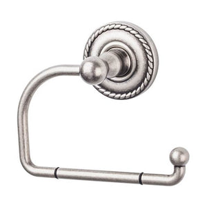 Top Knobs ED4F Edwardian Bath Tissue Hook  - Rope Backplate - Antique Pewter