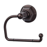 Top Knobs ED4B Edwardian Bath Tissue Hook  - Hex Backplate
