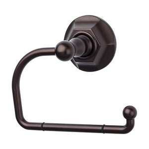 Top Knobs ED4B Edwardian Bath Tissue Hook  - Hex Backplate