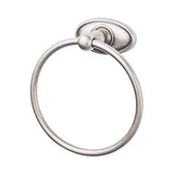 Top Knobs ED5C Edwardian Bath Ring  - Oval Backplate - Antique Pewter