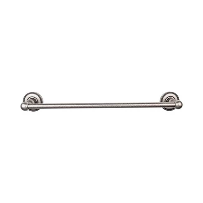 Top Knobs ED6A Edwardian Bath 18" Single Towel Bar  - Beaded Backplate