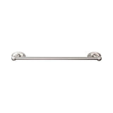 Top Knobs ED6C Edwardian Bath 18" Single Towel Bar  - Oval Backplate - Brushed Satin Nickel