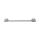 Top Knobs ED6D Edwardian Bath 18" Single Towel Bar  - Plain Backplate - Brushed Satin Nickel