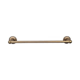 Top Knobs ED6A Edwardian Bath 18" Single Towel Bar  - Beaded Backplate - German Bronze
