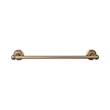 Top Knobs ED6B Edwardian Bath 18" Single Towel Bar  - Hex Backplate - German Bronze
