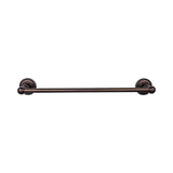 Top Knobs ED6F Edwardian Bath 18" Single Towel Bar  - Rope Backplate - Oil Rubbed Bronze