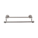 Top Knobs ED7F Edwardian Bath 18" Double Towel Bar  - Rope Backplate