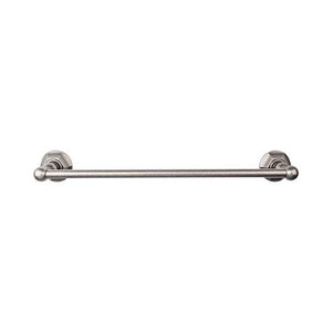 Top Knobs ED8B Edwardian Bath 24" Single Towel Bar  - Hex Backplate - Antique Pewter