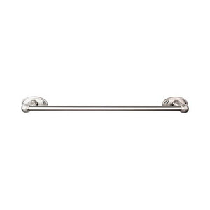 Top Knobs ED8C Edwardian Bath 24" Single Towel Bar  - Oval Backplate - Brushed Satin Nickel