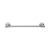 Top Knobs ED8E Edwardian Bath 24" Single Towel Bar  - Ribbon Backplate - Brushed Satin Nickel