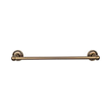 Top Knobs ED8E Edwardian Bath 24" Single Towel Bar  - Ribbon Backplate - German Bronze