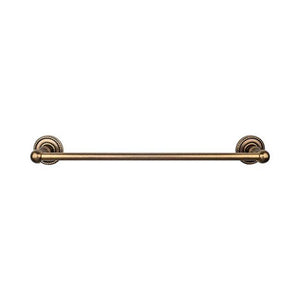 Top Knobs ED8F Edwardian Bath 24" Single Towel Bar  - Rope Backplate - German Bronze