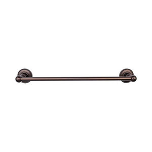 Top Knobs ED8A Edwardian Bath 24" Single Towel Bar  - Beaded Backplate - Oil Rubbed Bronze