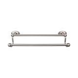 Top Knobs ED9C Edwardian Bath 24" Double Towel Bar  - Oval Backplate - Brushed Satin Nickel