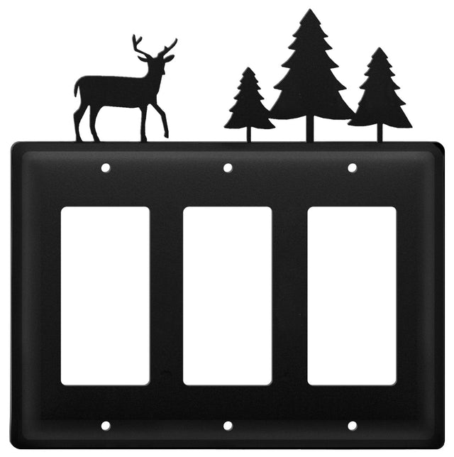 Triple Deer & Tree Triple GFI Cover CUSTOM Product