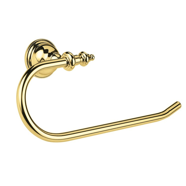 Gold Finish Classic Style Brass Towel Ring