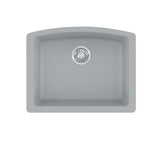 FRANKE ELG11022SHG Ellipse 25.0-in. x 19.6-in. Stone Grey Granite Undermount Single Bowl Kitchen Sink - ELG11022SHG In Stone Grey