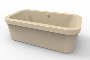 Hydro Systems ELI7240ATO-BON ELIZABETH, FREESTANDING TUB ONLY 72X40 - -BONE